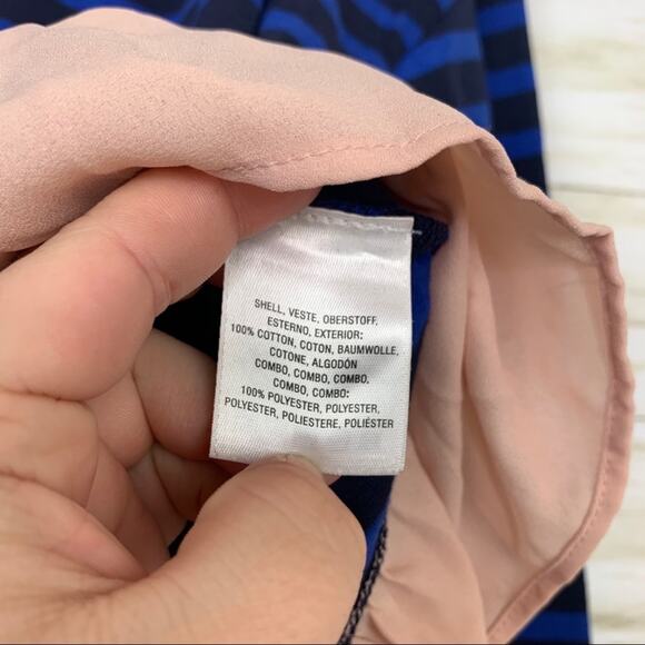 Deletta Striped Peplum Long Sleeve Top - Picture 6 of 8